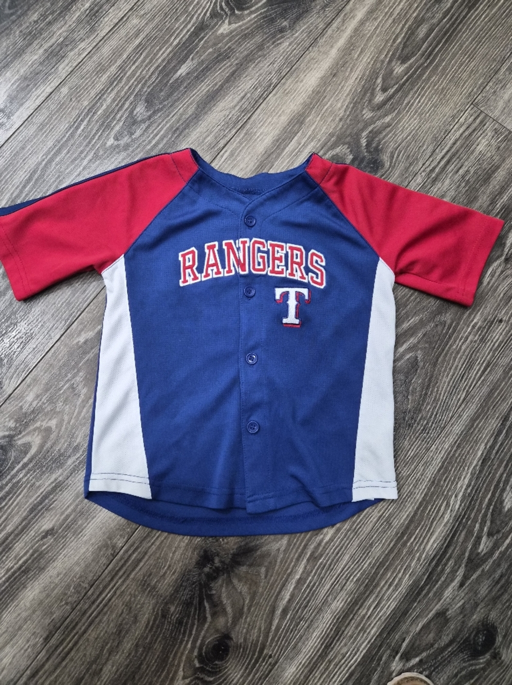 Rangers Kids' Baseball Jersey - Blue & Red